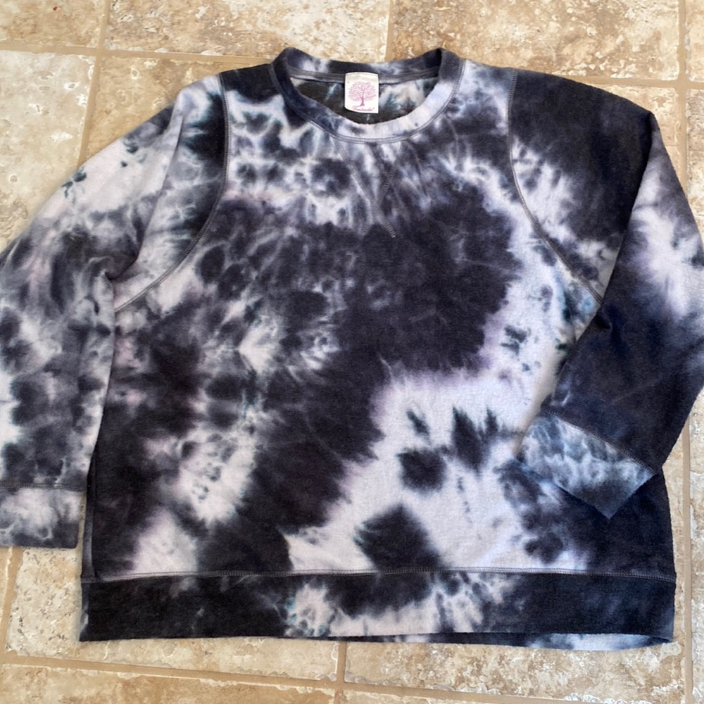 Freeloader Tie Dye Fuzzy Soft Sweatshirt